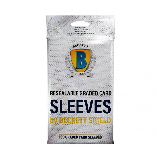 Beckett Shield Resealable Graded Card Sleeves 100/Pack