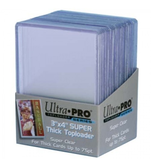 10 Ultra Pro 180pt 3x4 Super Thick Toploaders  toploader New top loaders Patch 