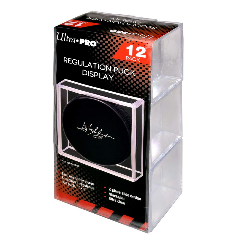 hockey puck and card display case Perfect Cases and Frames Double Hockey Puck Display Case