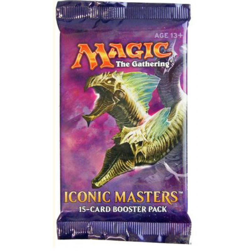 MTG MAGIC THE GATHERING ICONIC MASTERS LOT OF 2 15 CARD ENGLISH BOOSTER PACKS 
