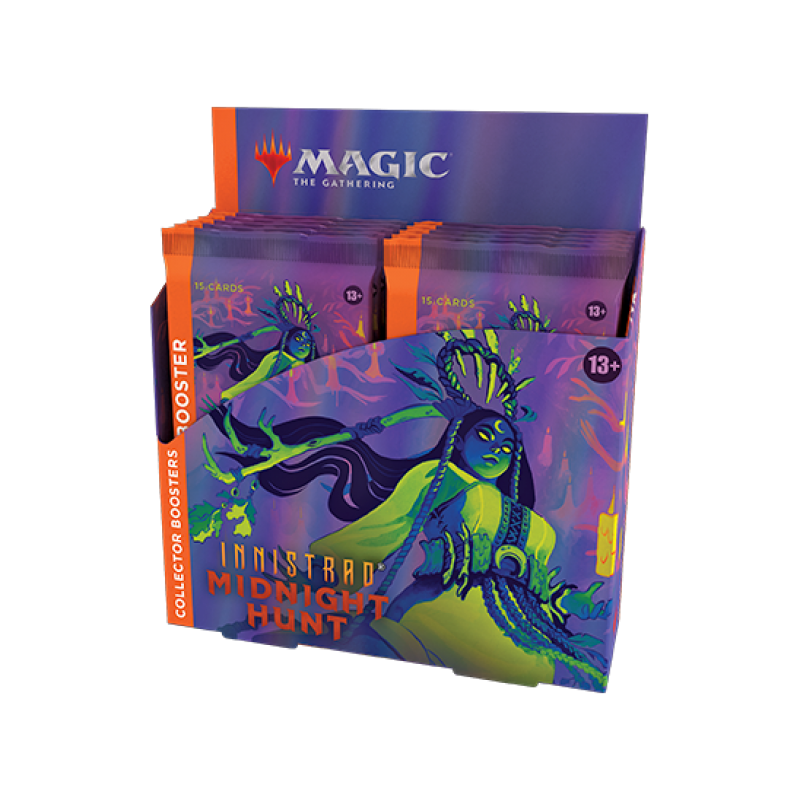 Magic The Gathering Innistrad Midnight Hunt Collector Booster Box, 12