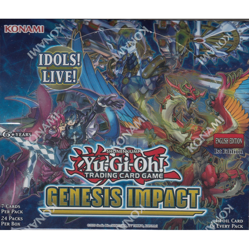 From Sealed Booster Box 1-24 Packs 1st Edition GENESIS IMPACT Booster Pack s 