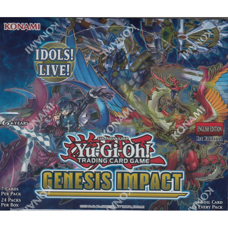 Genesis Impact Booster Box YuGiOh DP24 TCG 1st Edition Konami English LED7 NEW 