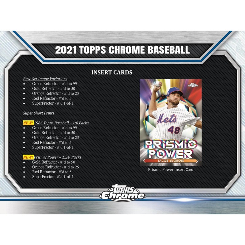 2021 Topps Chrome Baseball Jumbo Box