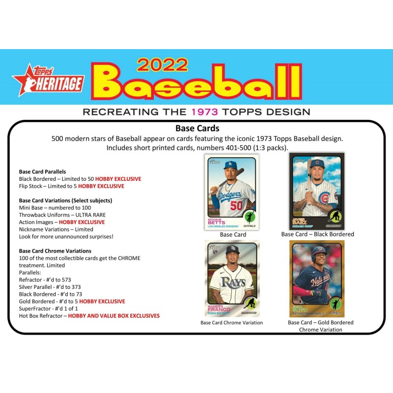 2022 Topps Heritage Baseball Hobby Box