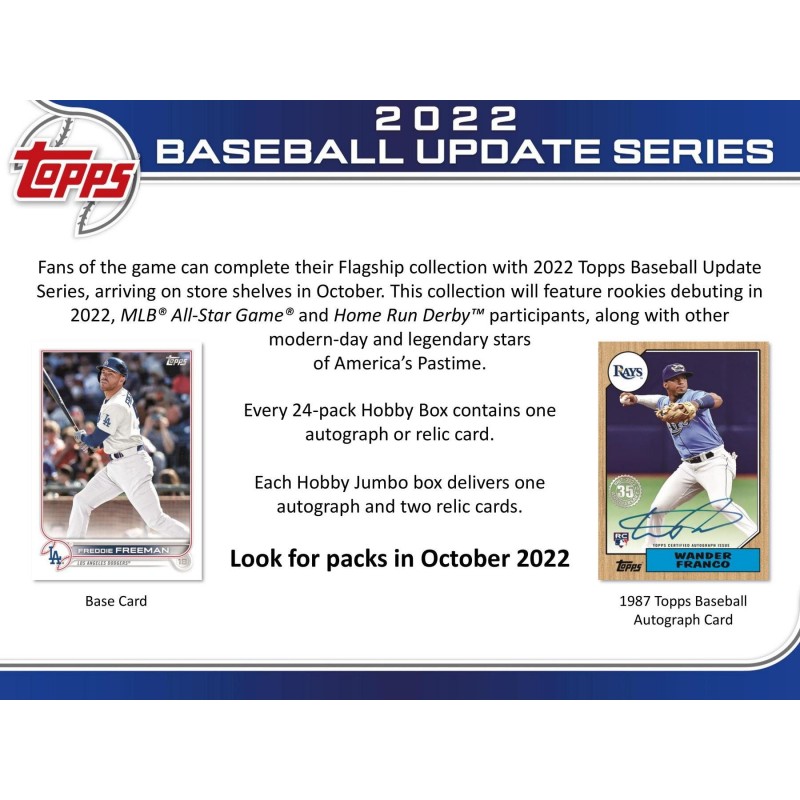2022 Topps Update Series Baseball Hobby Jumbo Box