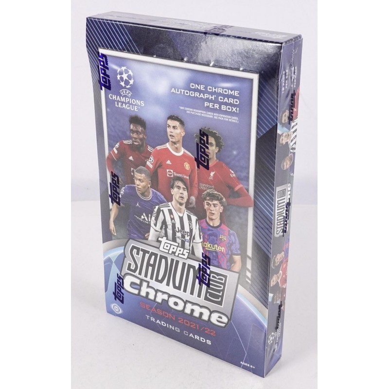 2021/22 Topps Stadium Club Chrome UEFA Champions League Soccer Hobby Box